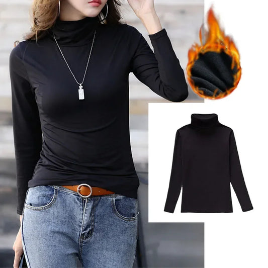 Women Thermal Turtleneck